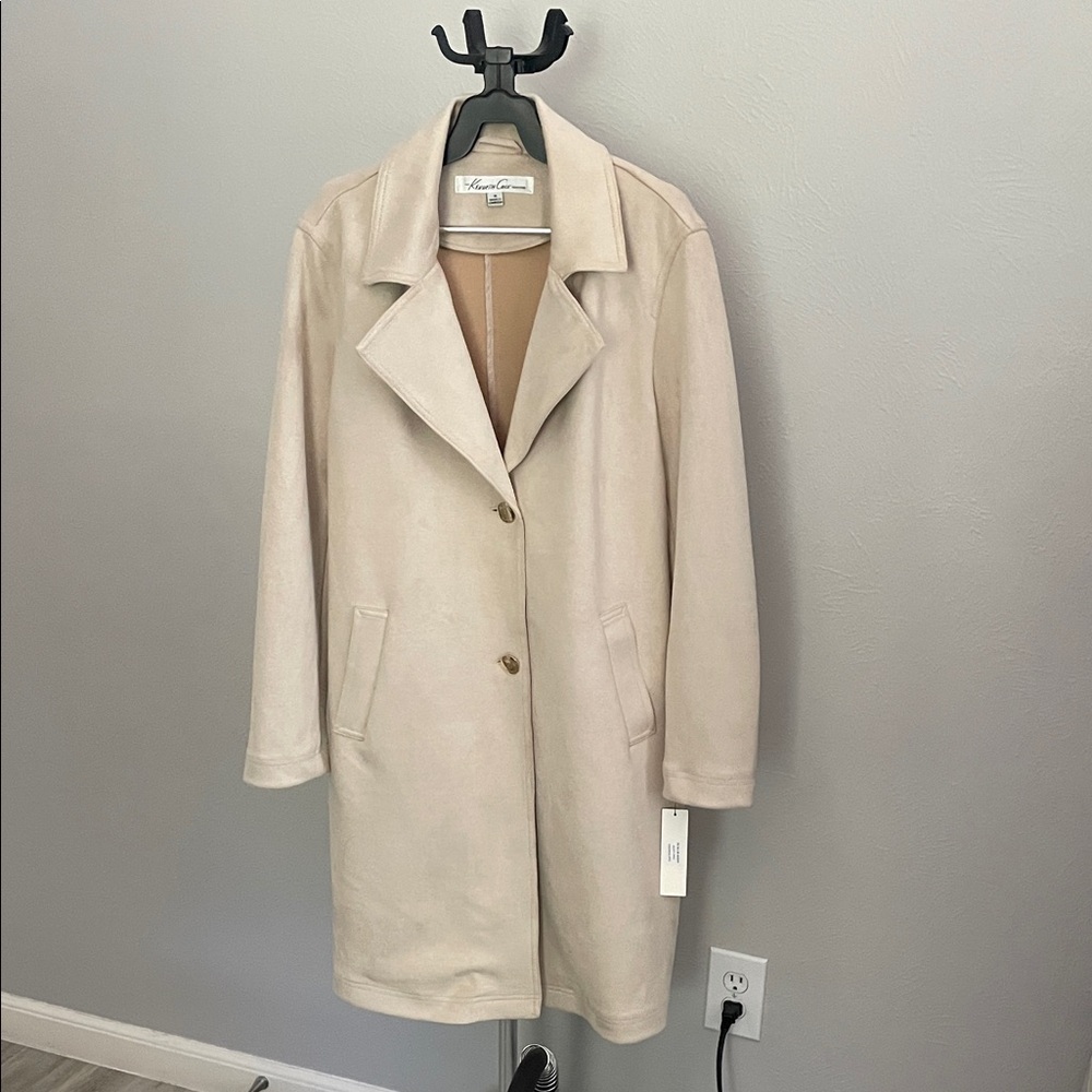 Kenneth Cole New York Women's Latte Trench Coat